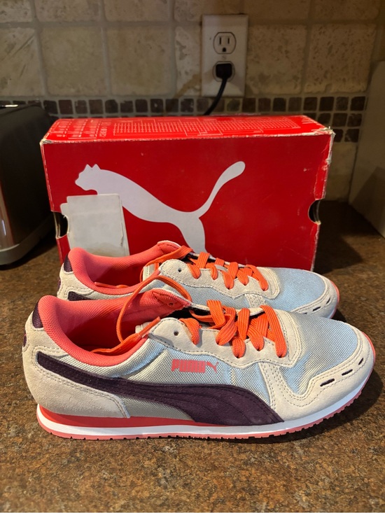 Puma Shoes - Puma Women's Sneakers in Light Blue, Coral & Purple